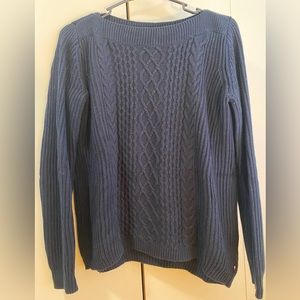 Tommy Hilfiger Navy Cable Knit Sweater. Size Small